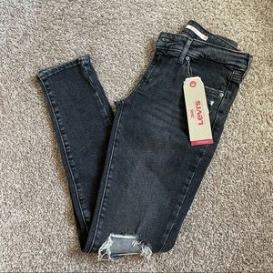 Levi’s 511 skinny distressed jeans